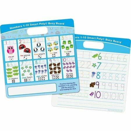 ASHLEY PRODUCTIONS Dry-erase Board, Numbers 1-10, 10-3/4inx10-3/4in, MI ASH98001